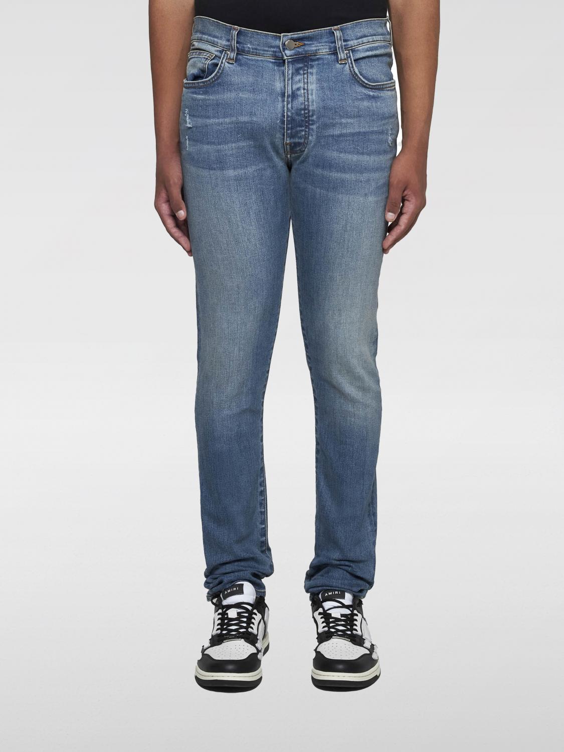 Shop Amiri Jeans  Men Color Blue In Blau