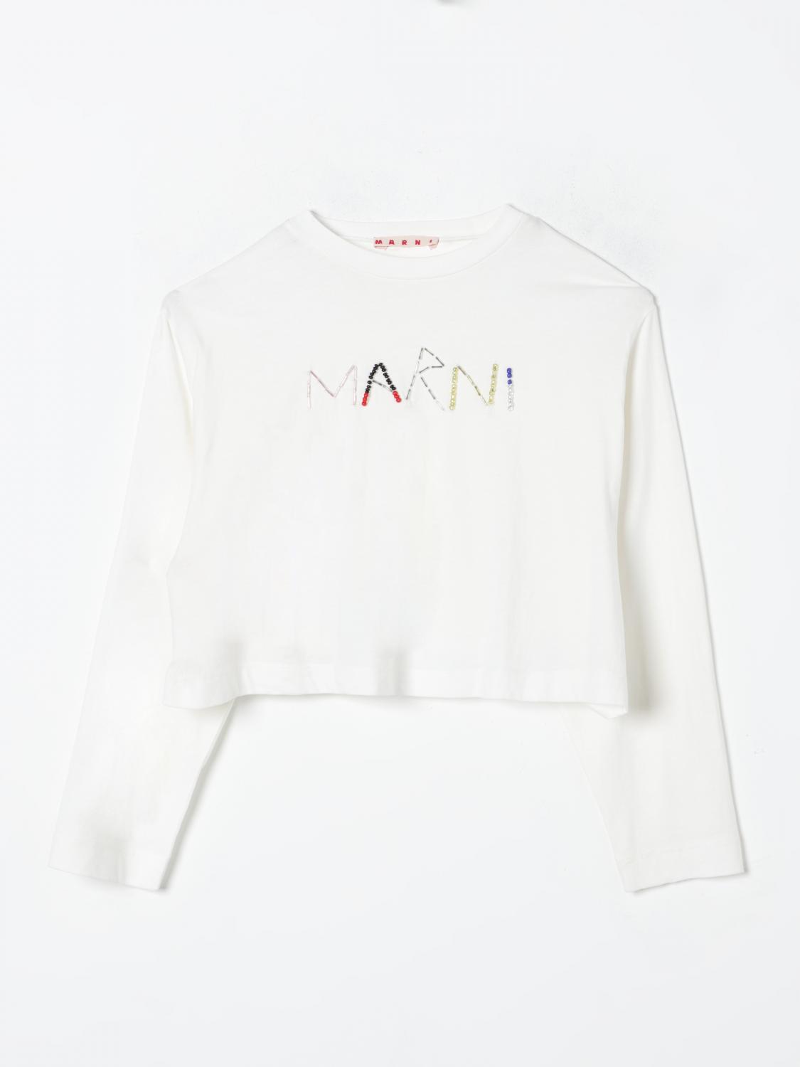 Shop Marni T-shirt  Kids Color Natural