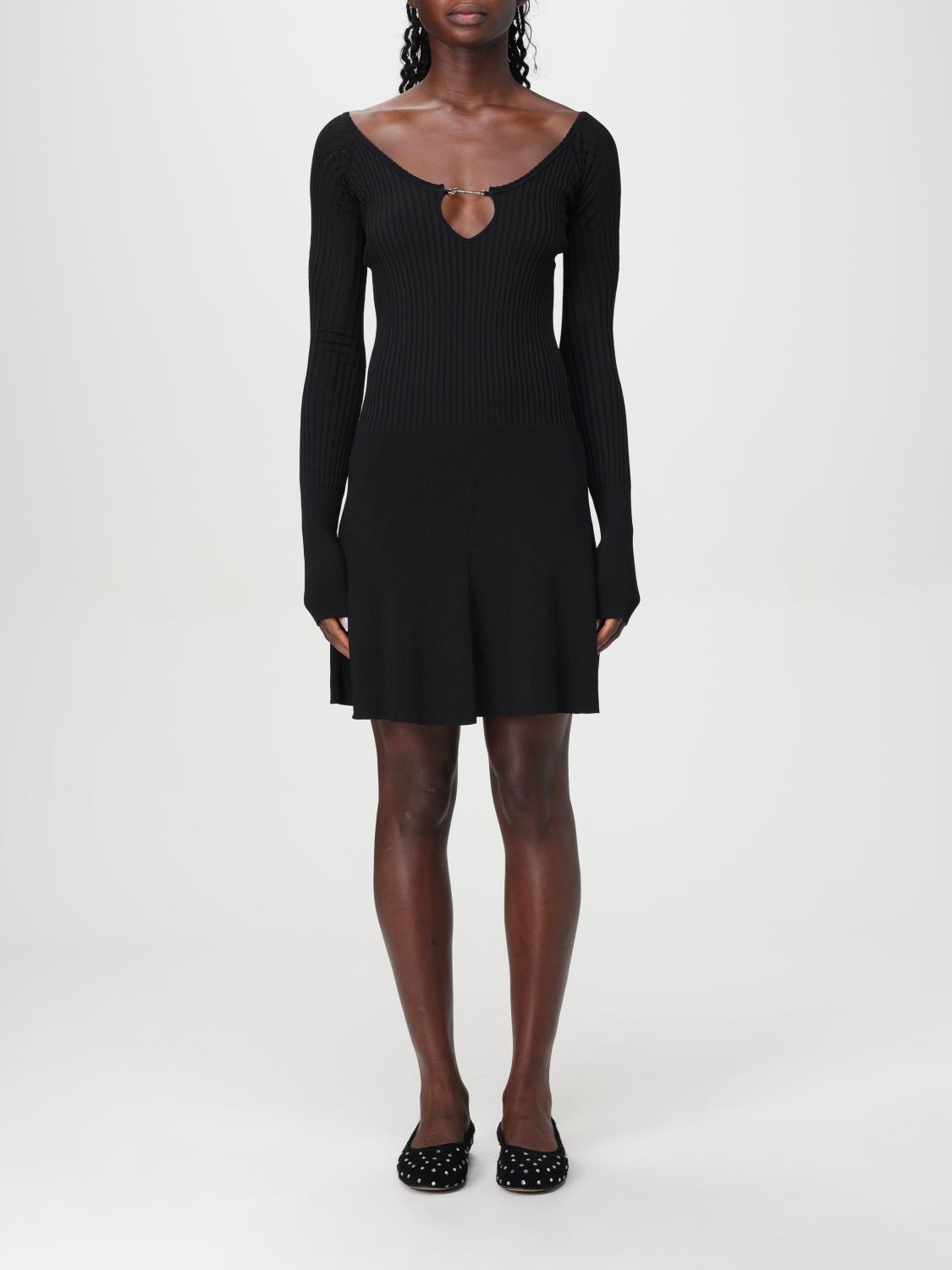 Shop Jacquemus Dress  Woman Color Black In Schwarz