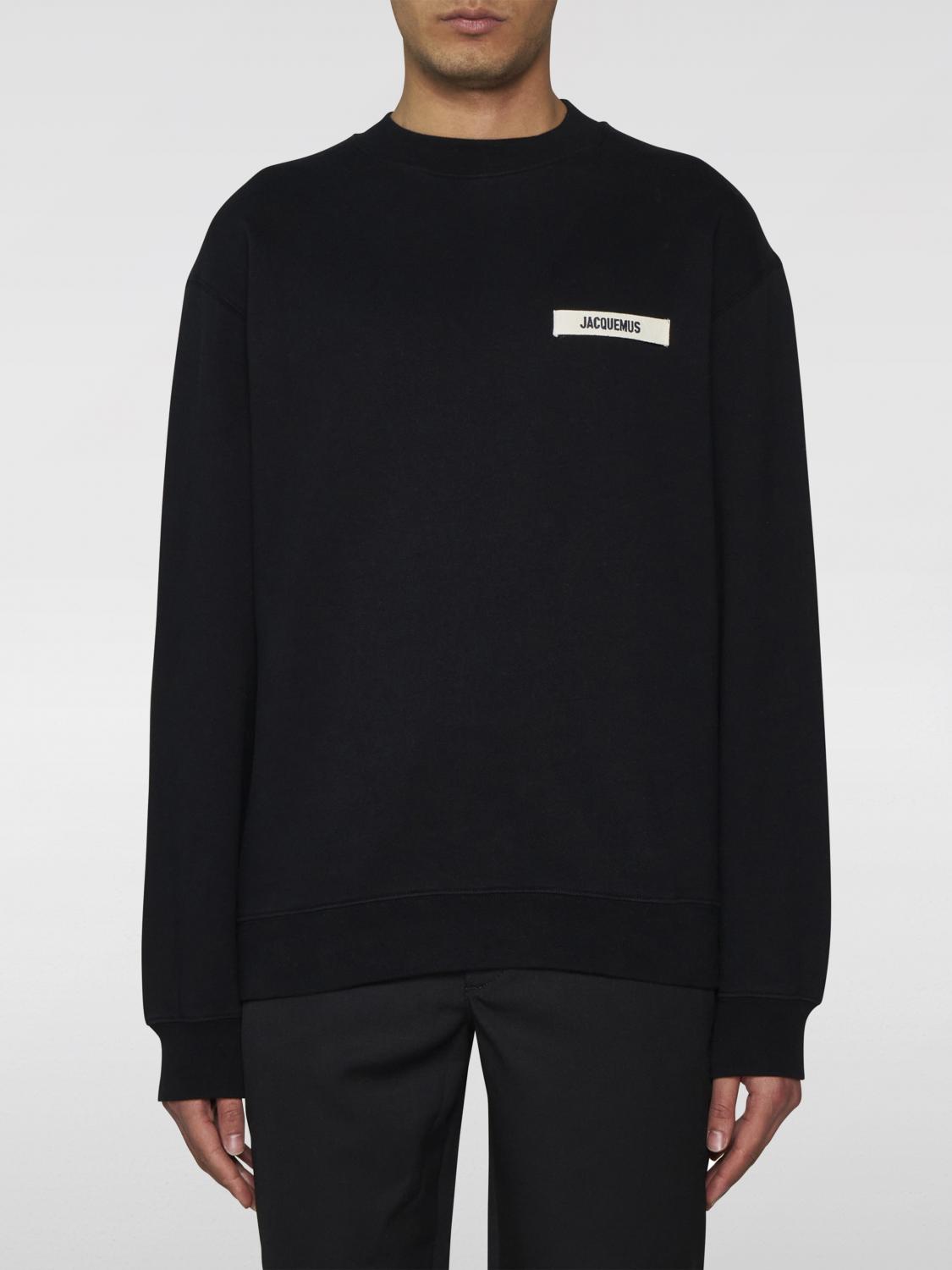 JACQUEMUS SWEATSHIRT JACQUEMUS MEN COLOR BLACK F81747002