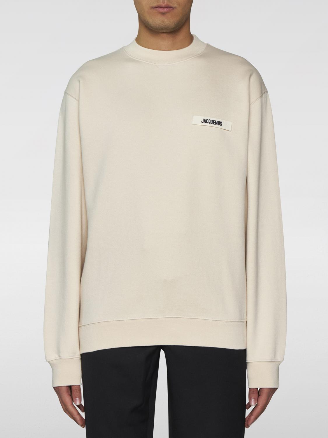 Shop Jacquemus Sweatshirt  Men Color Beige