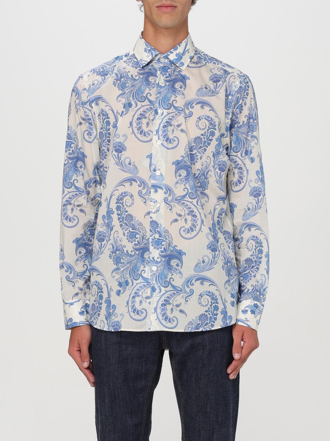 Etro Shirt  Men Color Blue In Blau