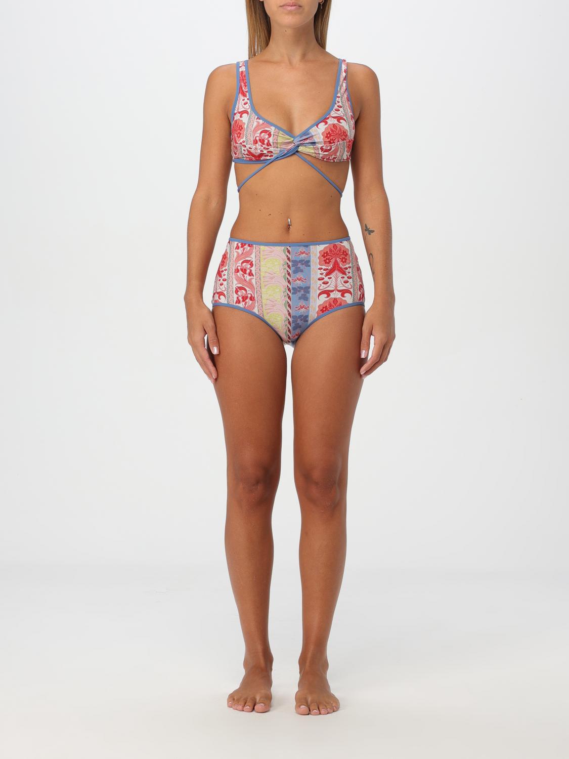 Shop Etro Swimsuit  Woman Color White In Weiss