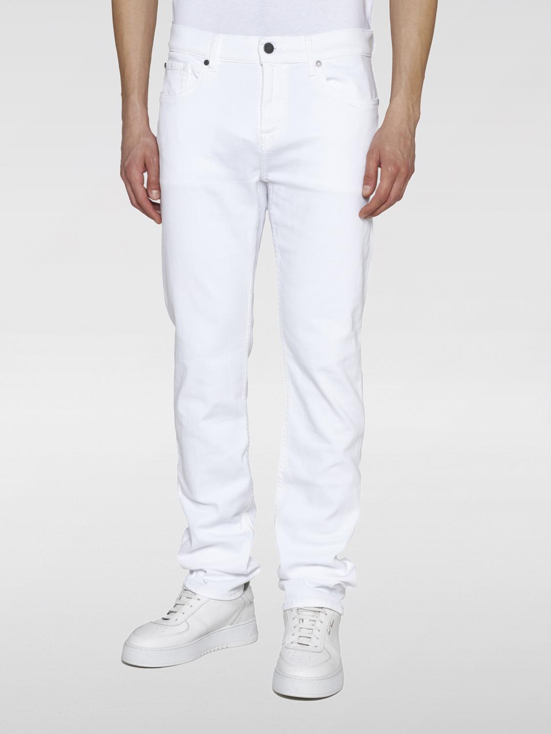 Shop 7 For All Mankind Jeans  Men Color White In Weiss