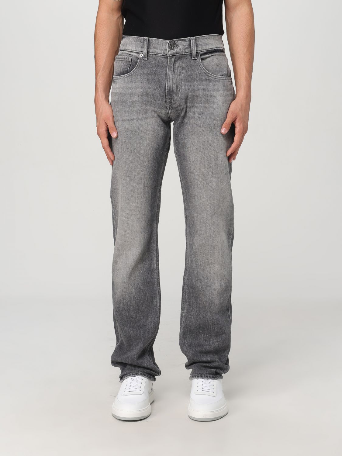 Shop 7 For All Mankind Jeans  Men Color Grey In Grau