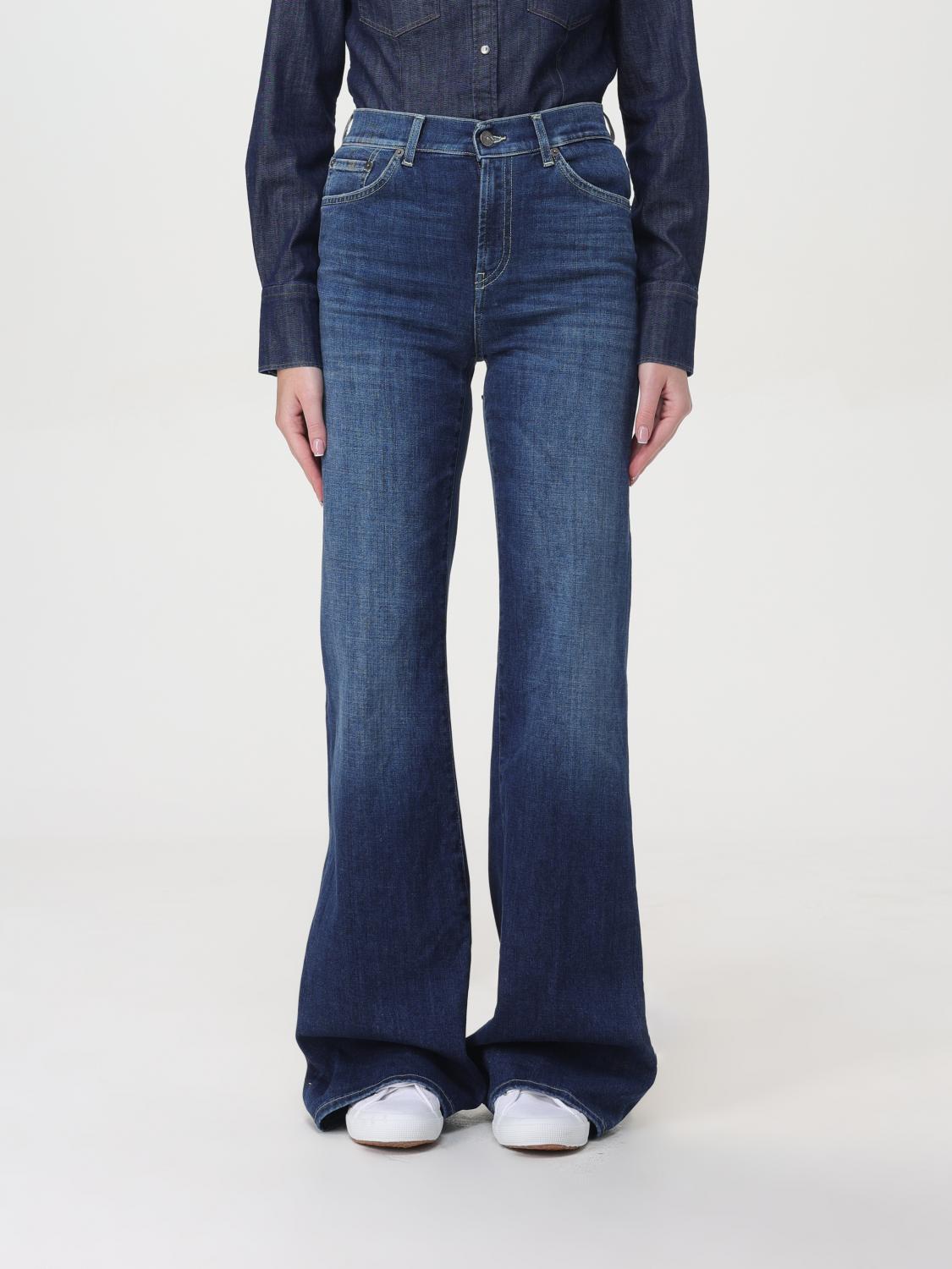 Shop Dondup Jeans  Woman Color Denim