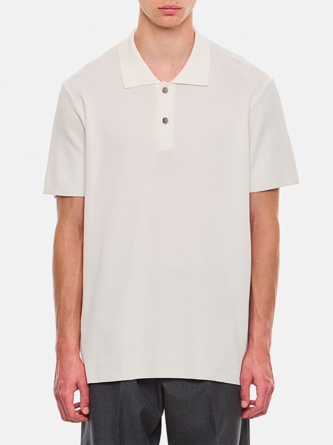 Shop Jacquemus Polo Shirt  Men Color White In Weiss