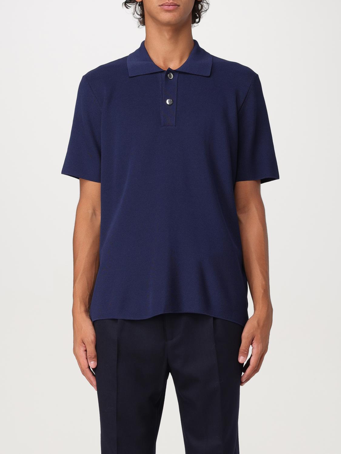 Shop Jacquemus Polo Shirt  Men Color Blue In Blau