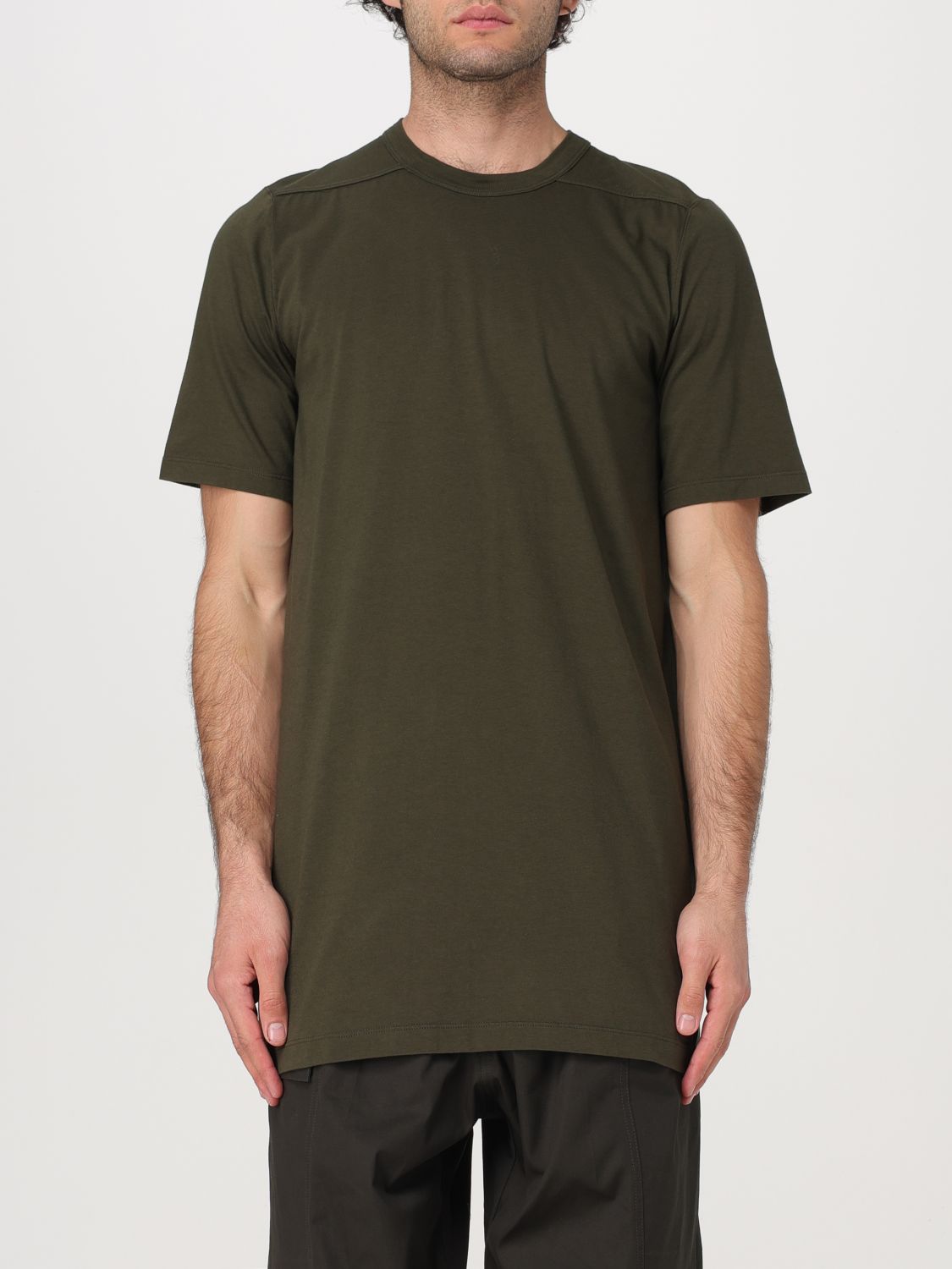 Shop Rick Owens T-shirt  Men Color Forest Green In Waldgrün