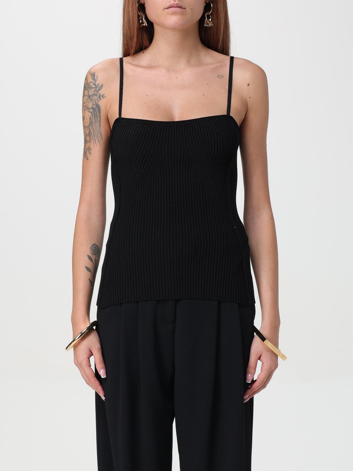 Shop Jacquemus Top  Woman Color Black In Schwarz