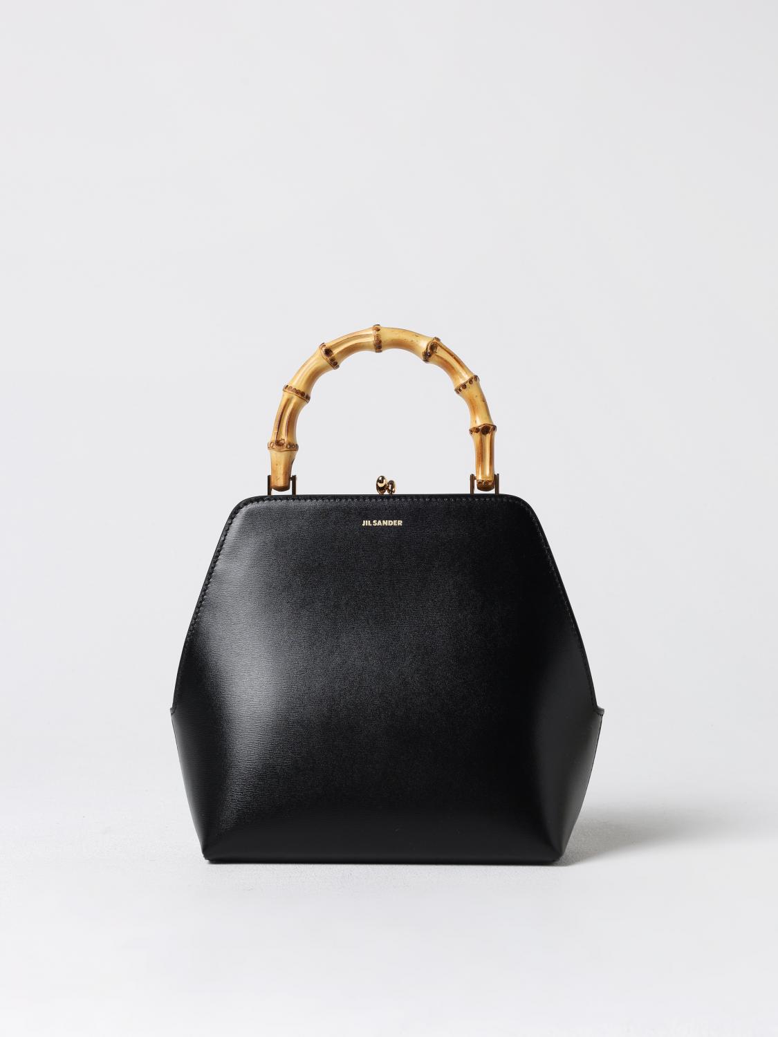 Jil Sander Goji Square-shaped Top Handle Bag In 黑色