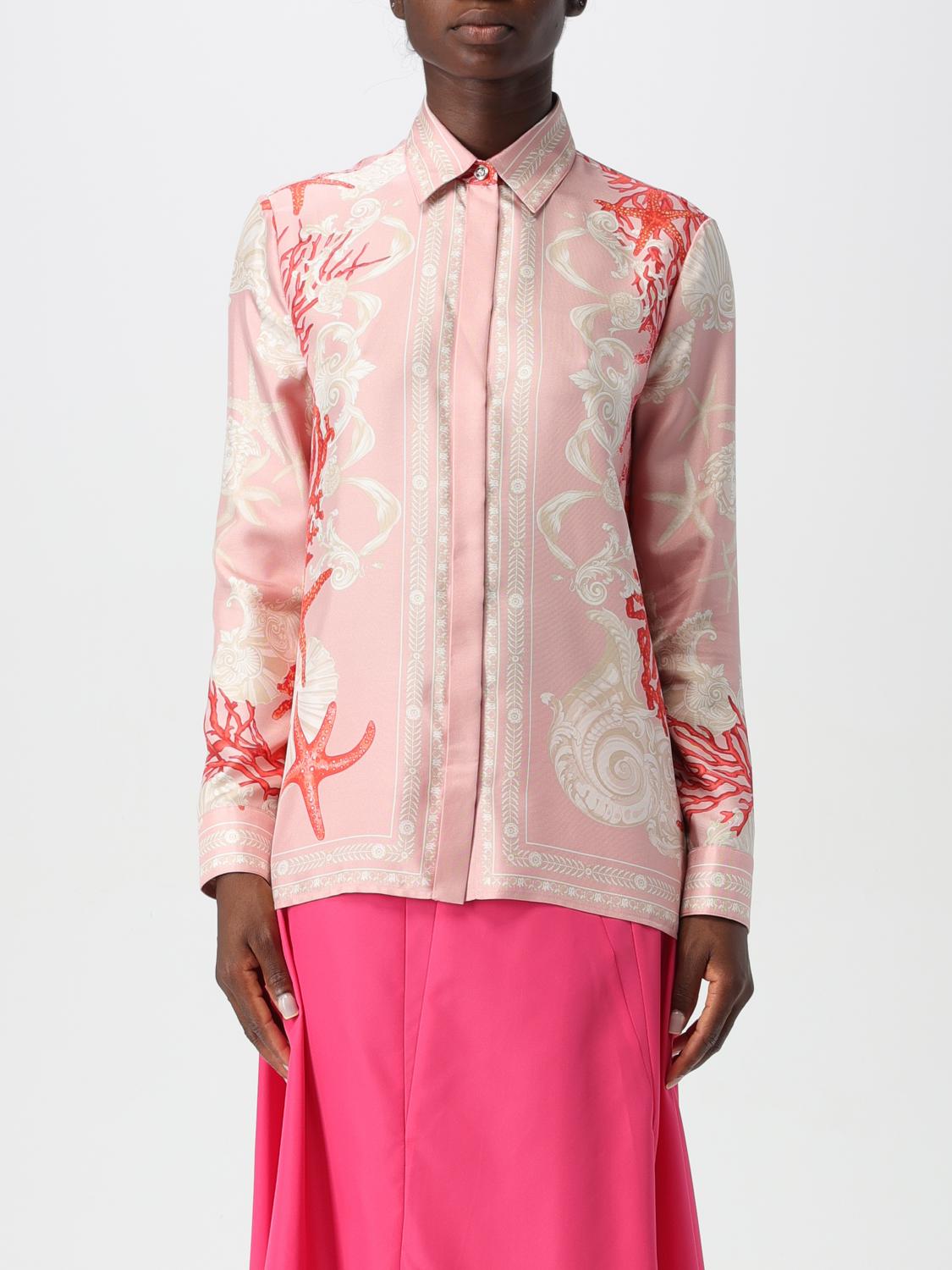 Shop Versace Shirt  Woman Color Pink