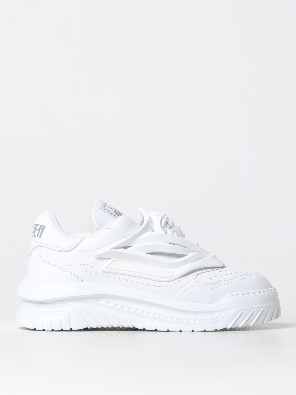 Shop Versace Sneakers  Men Color White In Weiss