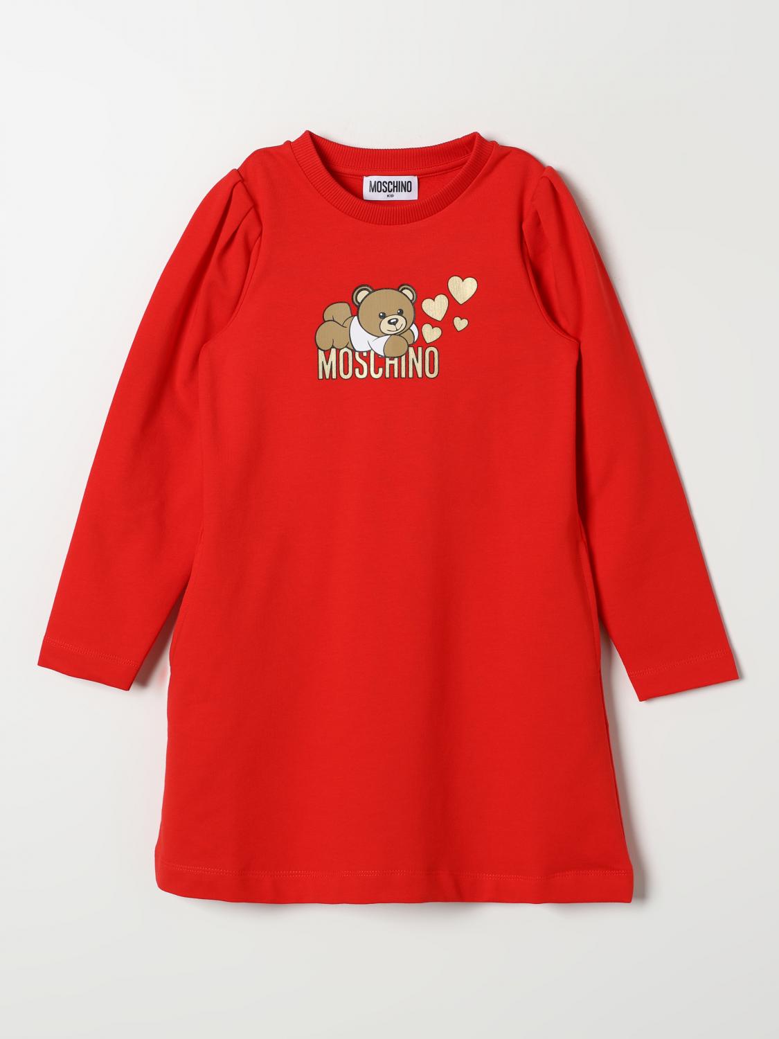 连衣裙 MOSCHINO 儿童 颜色 红色