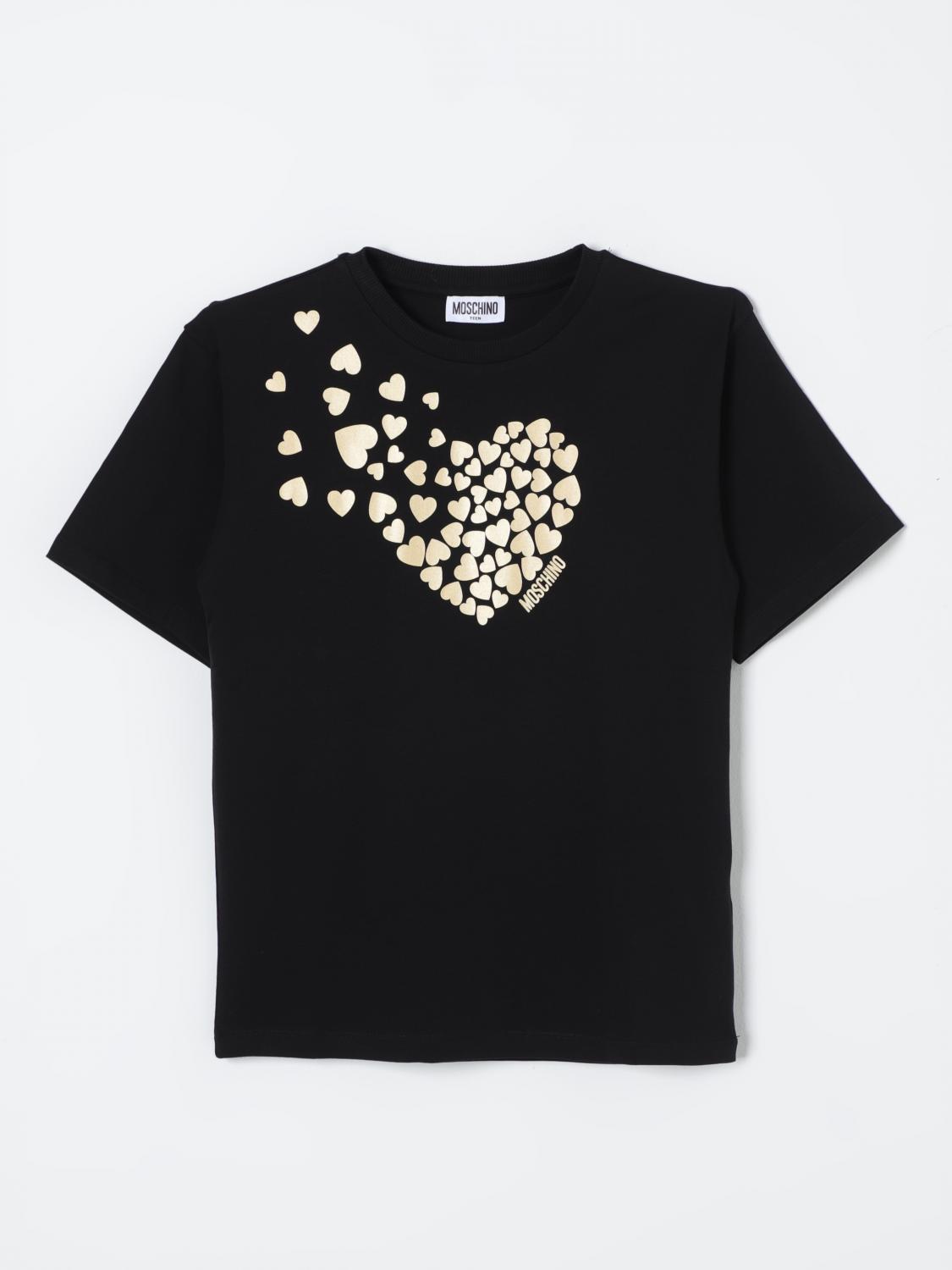 Shop Moschino T-shirt  Kids Color Black In Schwarz