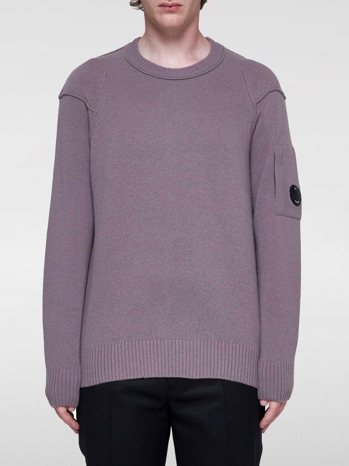 Shop C.p. Company Sweater  Men Color Violet In Violett