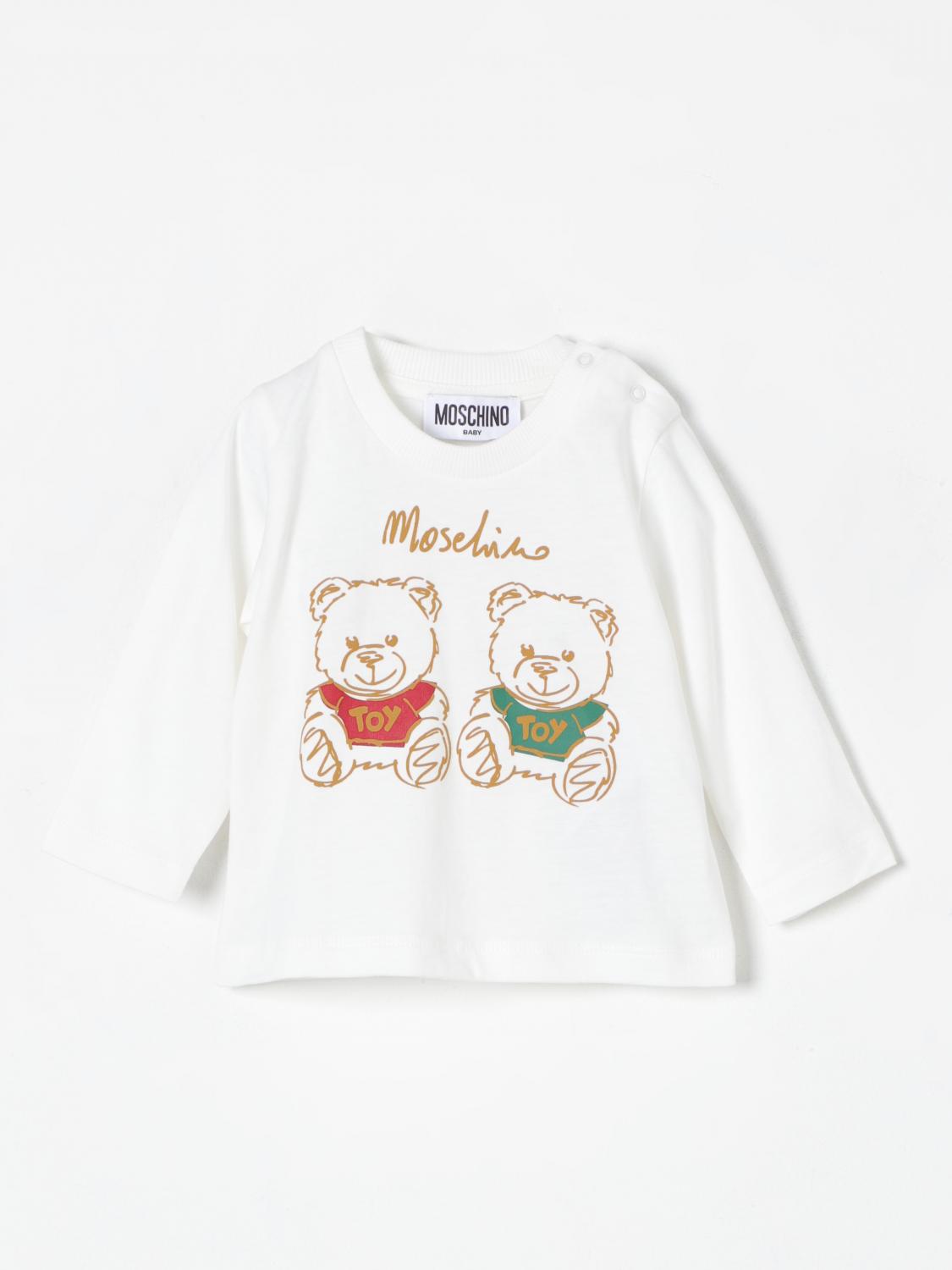 Shop Moschino T-shirt  Kids Color White In Weiss