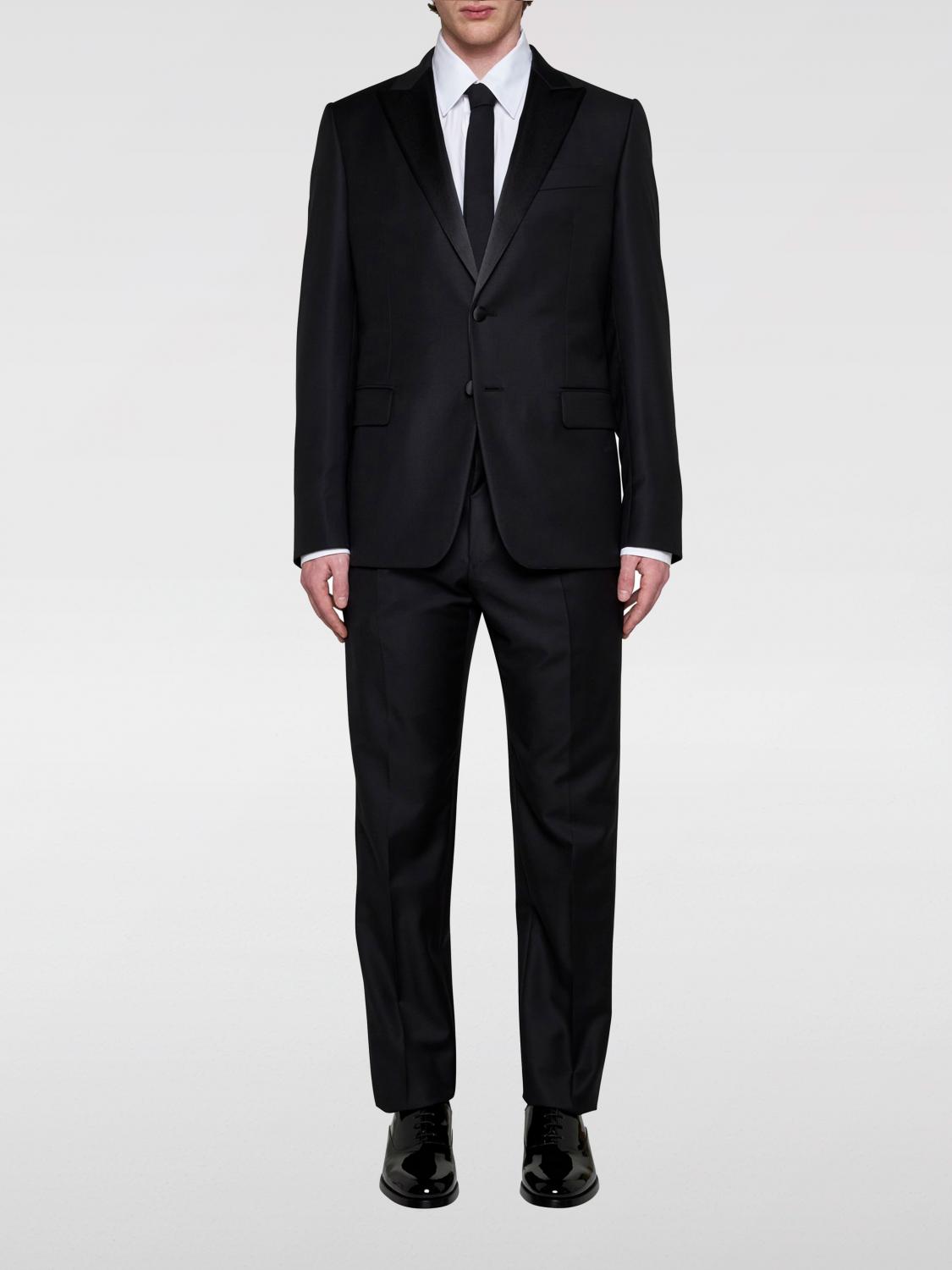 Shop Valentino Suit  Men Color Black In Schwarz