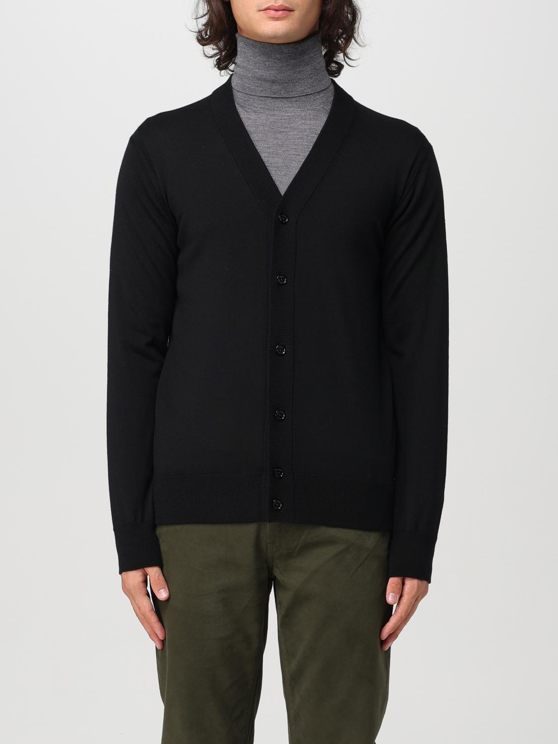 Shop Paolo Pecora Cardigan  Men Color Black In Schwarz