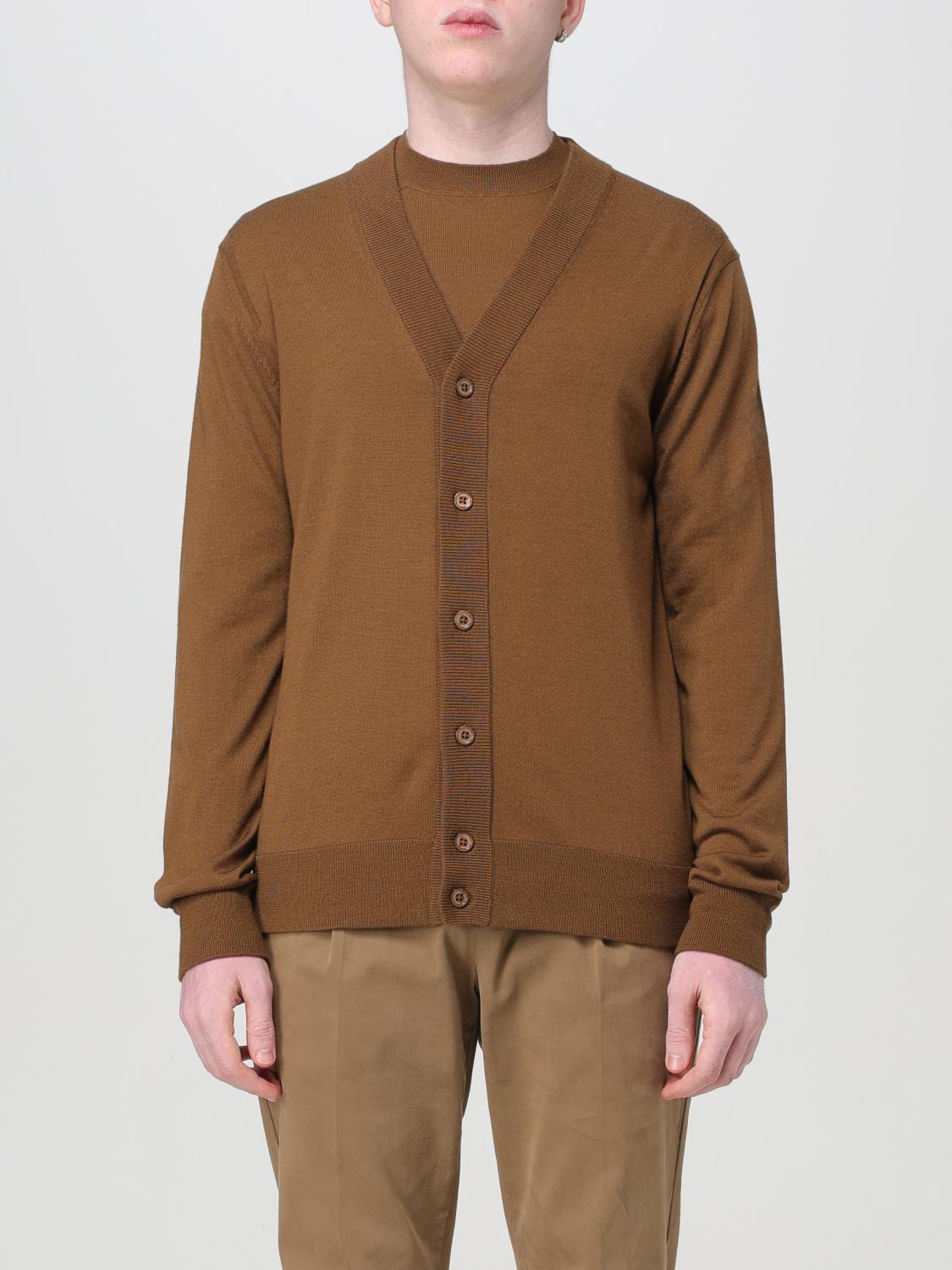 Shop Paolo Pecora Cardigan Men Color Beige