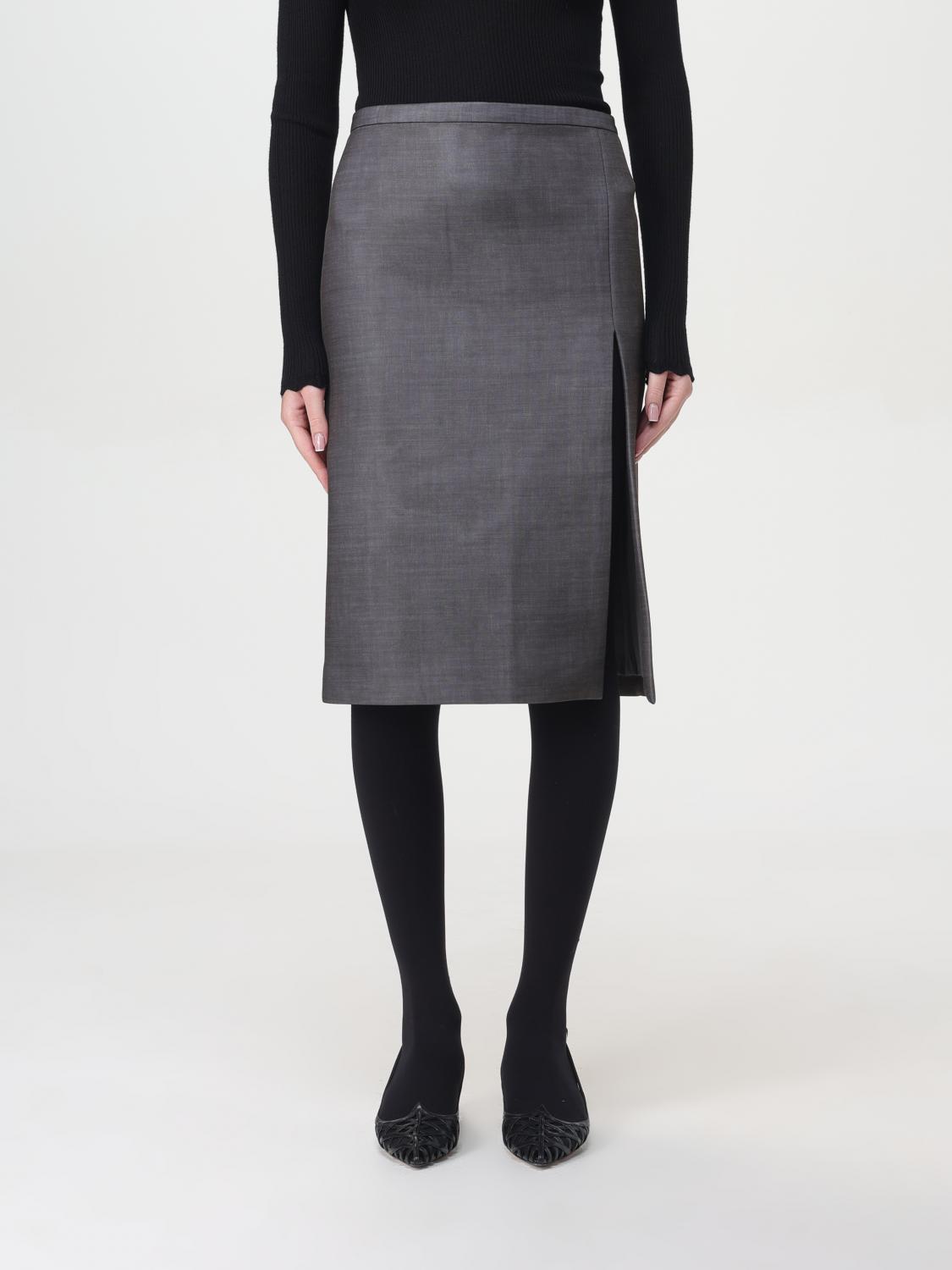 Shop Philosophy Di Lorenzo Serafini Skirt  Woman Color Grey In Grau