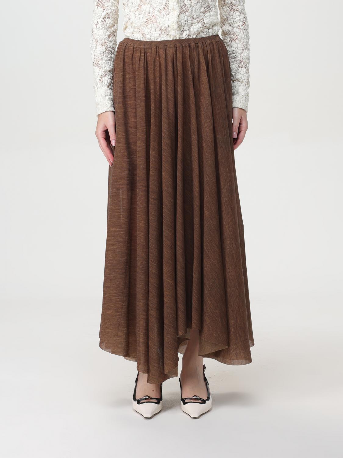 Shop Philosophy Di Lorenzo Serafini Skirt  Woman Color Brown In Braun