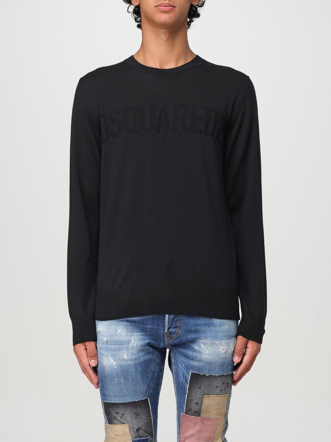 Shop Dsquared2 Sweater  Men Color Black In Schwarz