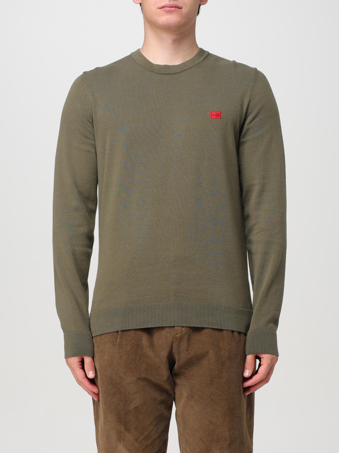 Shop Hugo Sweater  Men Color Green In Grün