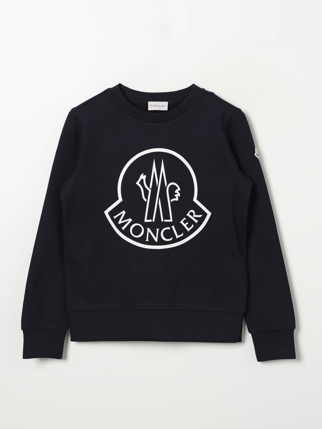 Shop Moncler Sweater  Kids Color Navy