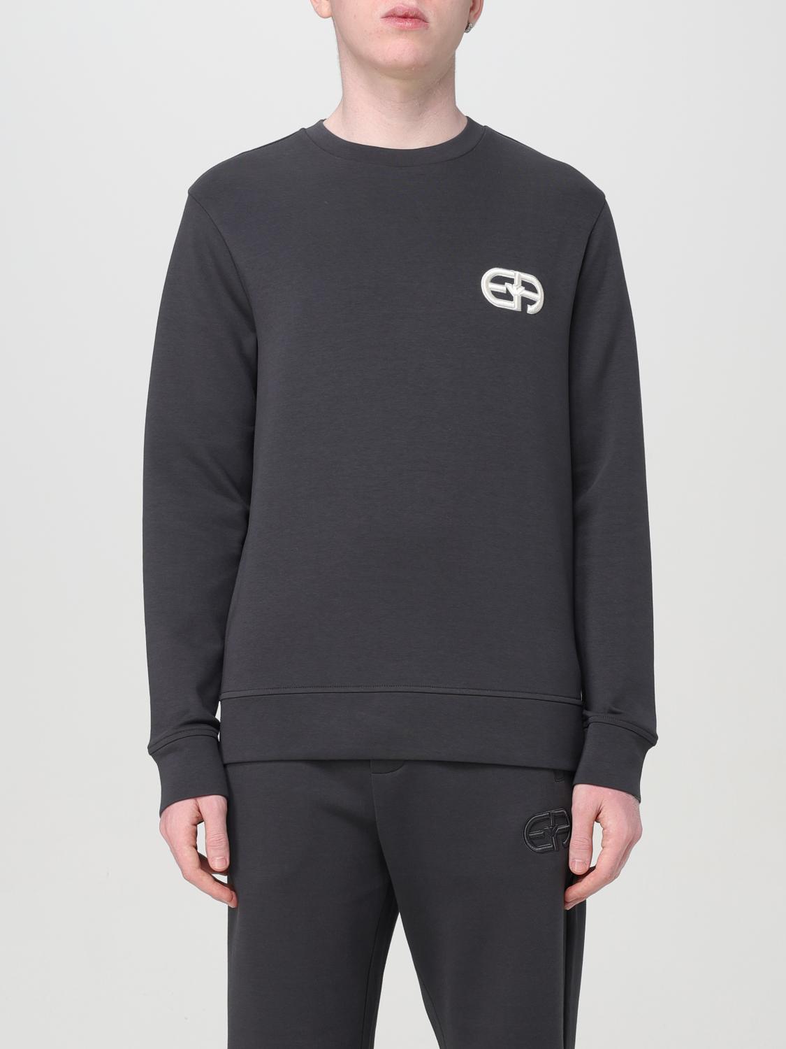 Shop Emporio Armani Sweatshirt  Men Color Grey In Grau