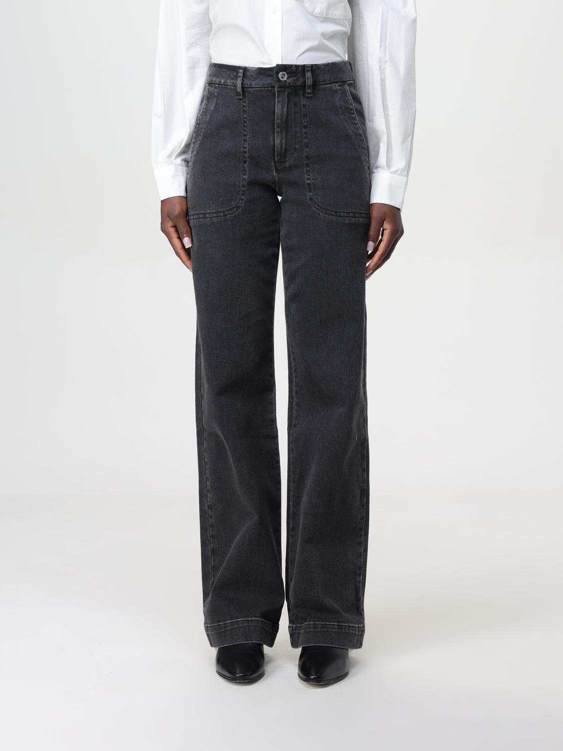 Shop Apc Jeans A.p.c. Woman Color Black In Schwarz