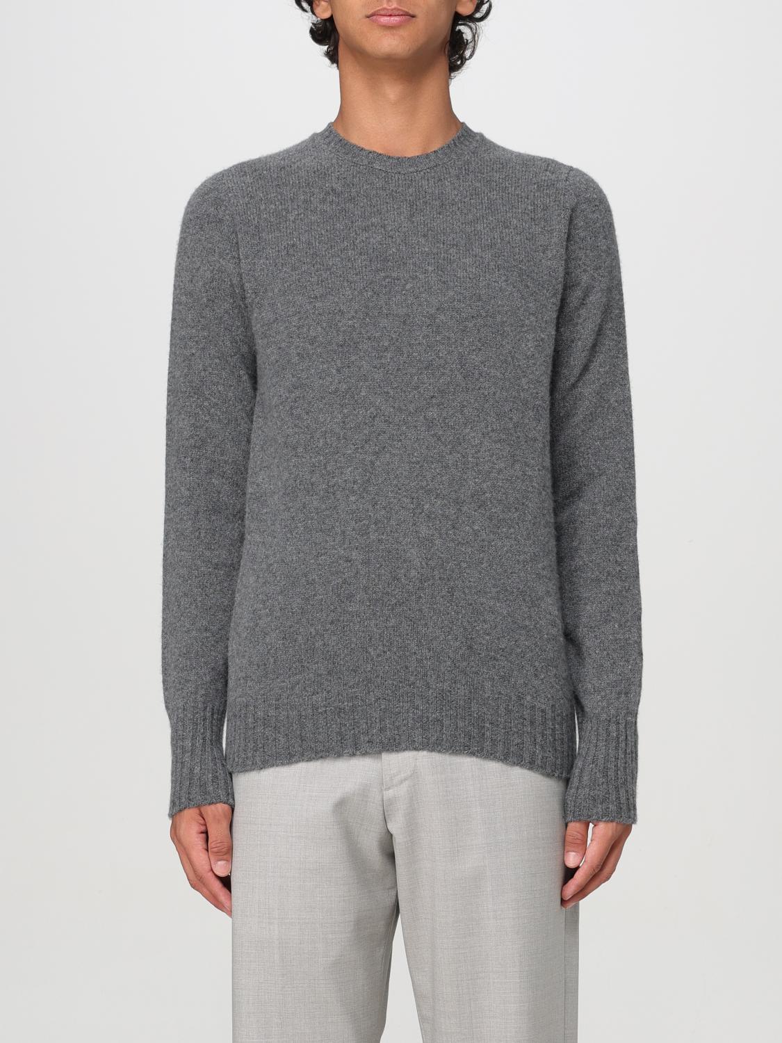 Drumohr Crewneck Cashmere Sweater In Grau