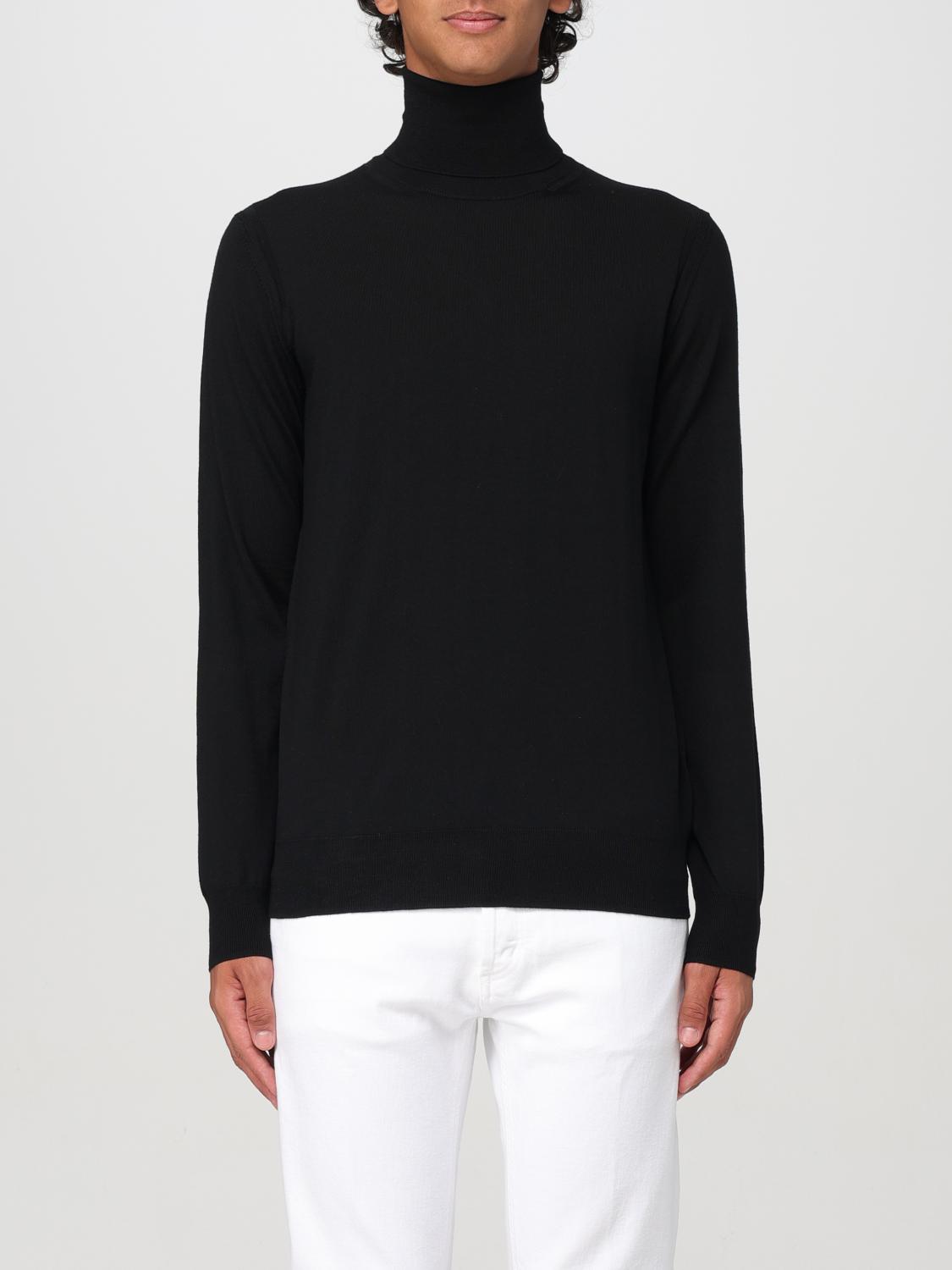 Shop Paolo Pecora Sweater  Men Color Black In Schwarz