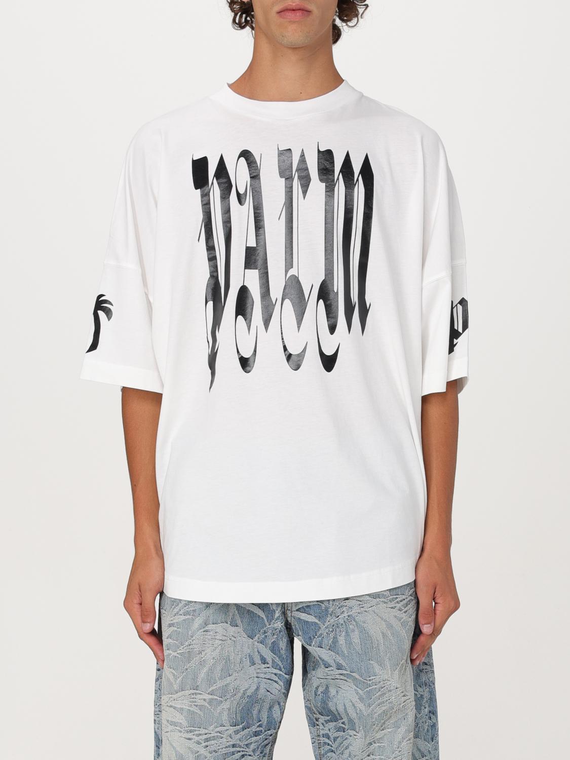 Shop Palm Angels T-shirt  Men Color White In Weiss