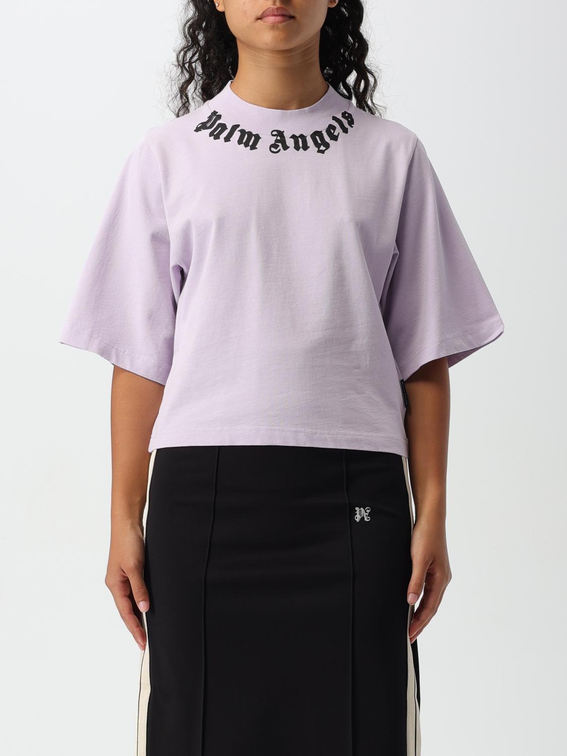 Shop Palm Angels T-shirt  Woman Color Violet In Violett