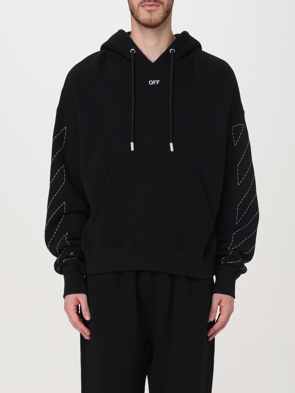 Shop Off-white Sweatshirt  Men Color Black In Schwarz