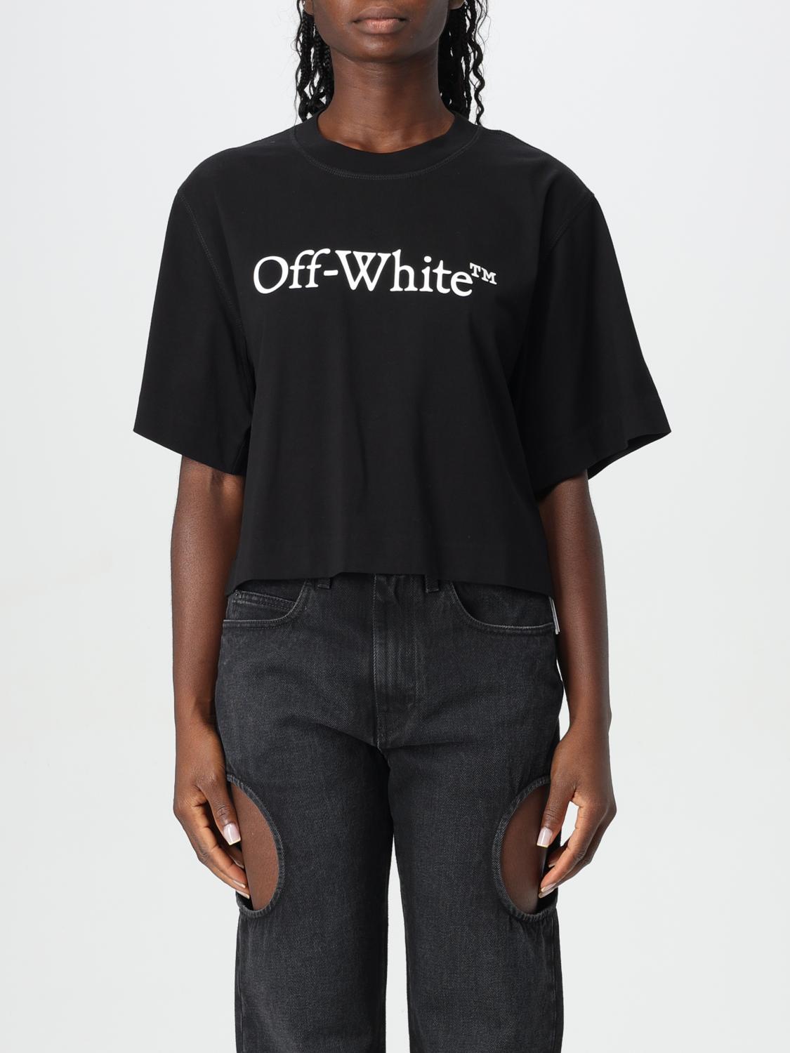 Shop Off-white T-shirt  Woman Color Black In Schwarz