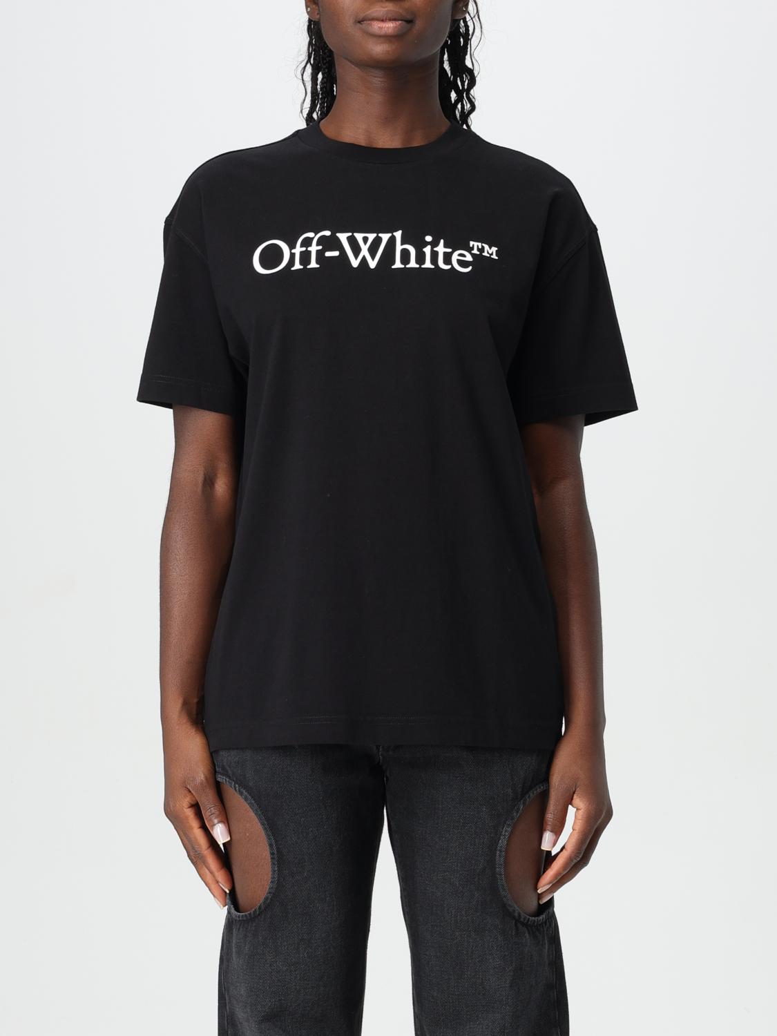 Shop Off-white T-shirt  Woman Color Black In Schwarz