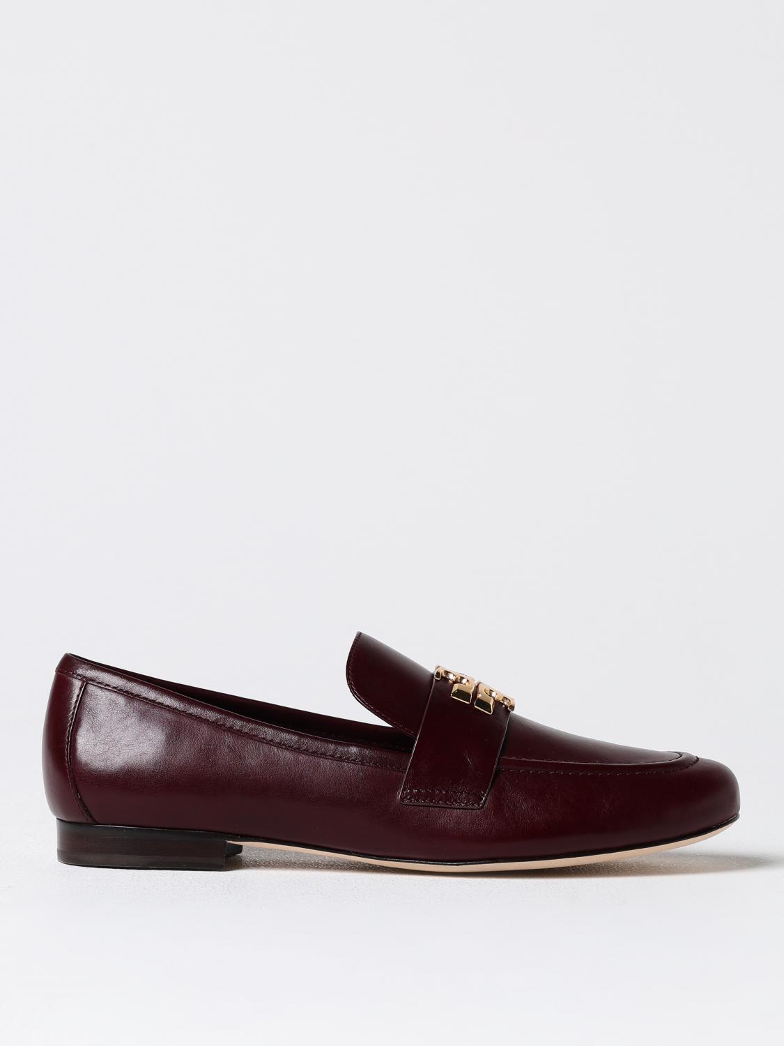 Shop Tory Burch Loafers  Woman Color Burgundy In Burgunderrot