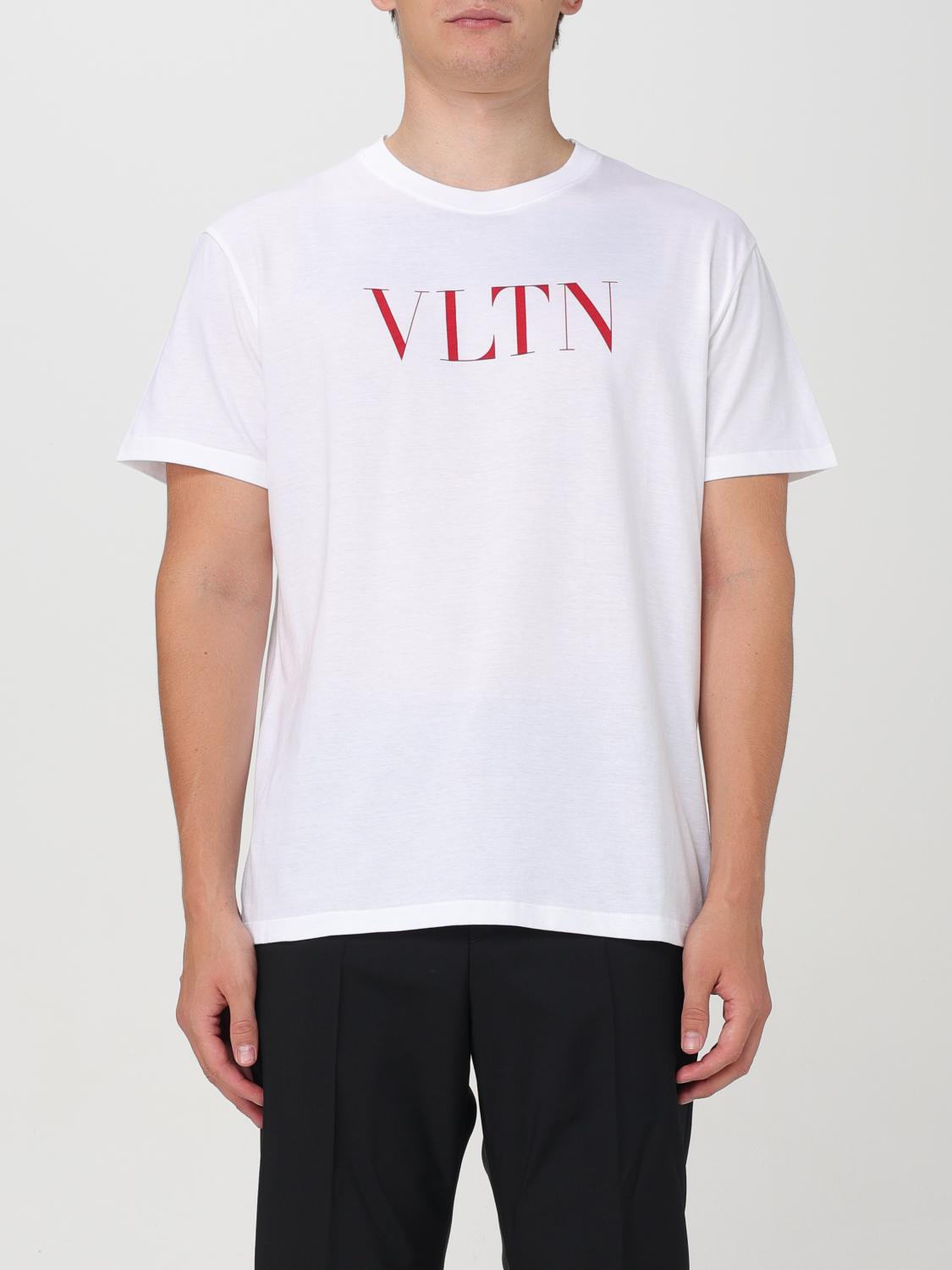 Shop Valentino T-shirt  Men Color White In Weiss