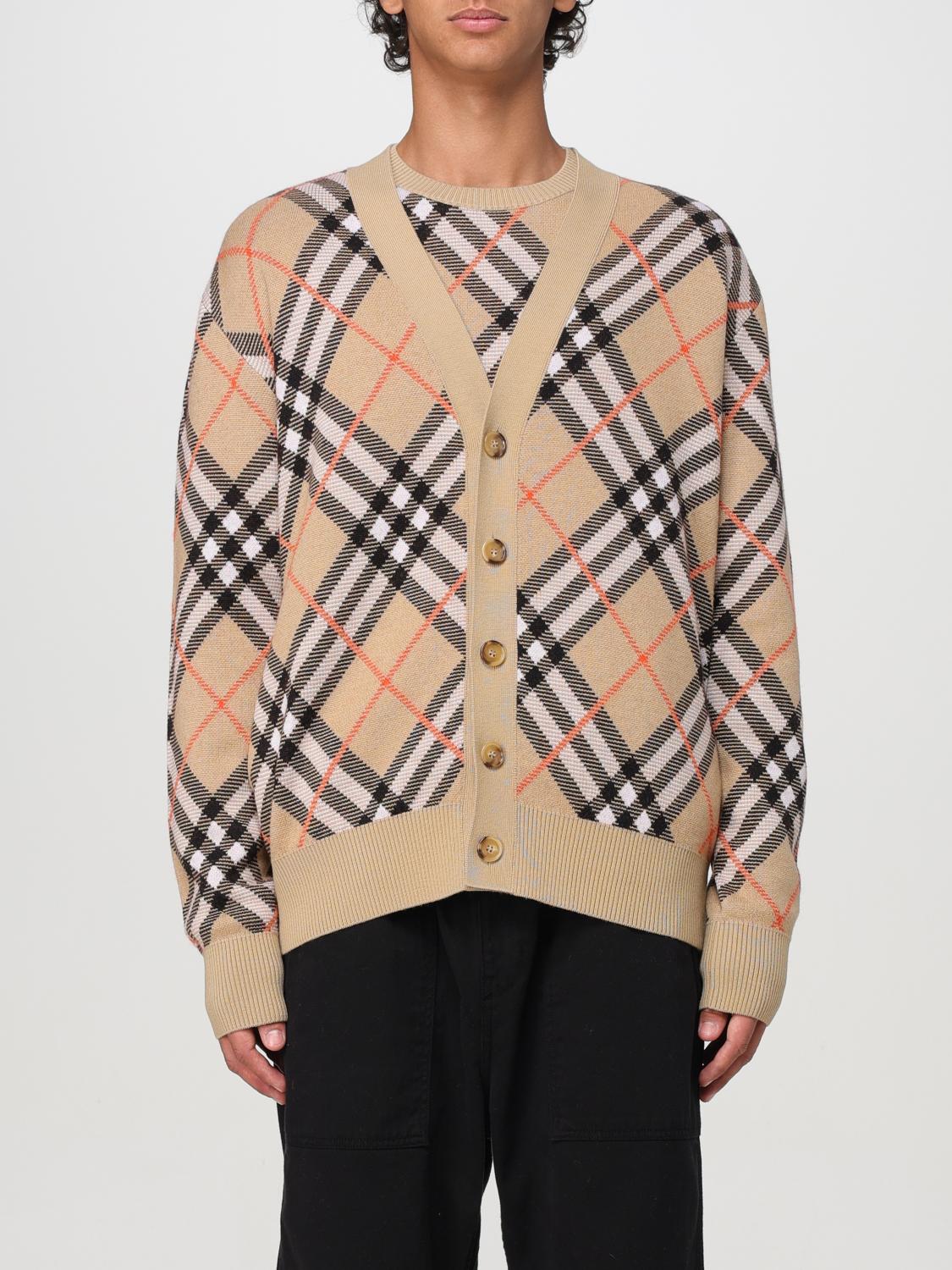 Shop Burberry Cardigan  Men Color Beige