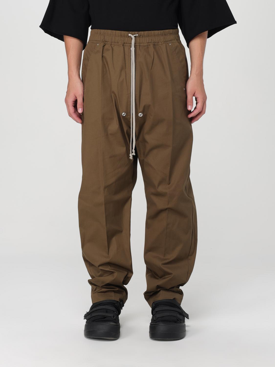 Shop Rick Owens Pants  Men Color Green In Grün