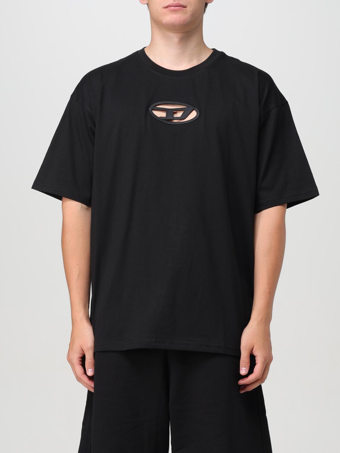 Shop Diesel T-shirt  Men Color Black In Schwarz