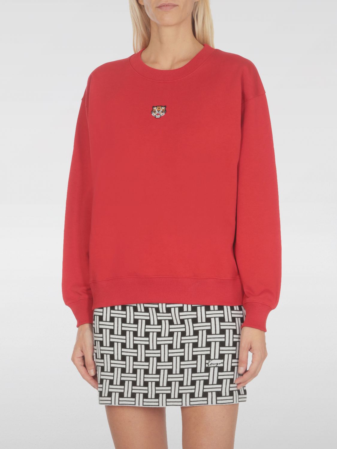 Shop Kenzo Sweatshirt  Woman Color Red In Rot