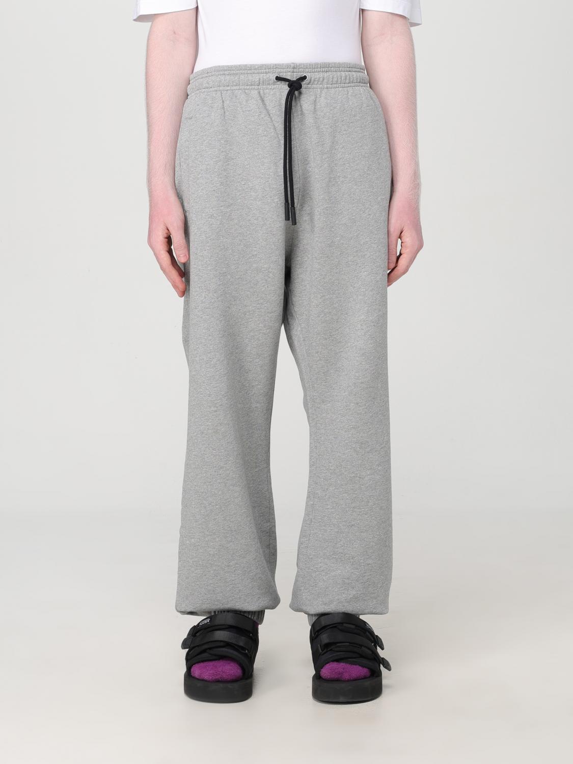 Shop Marcelo Burlon County Of Milan Pants Marcelo Burlon Men Color Grey In Grau