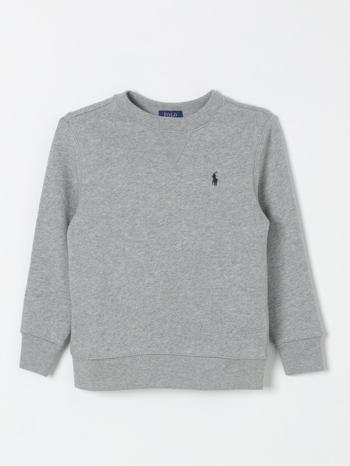 Shop Polo Ralph Lauren Sweater  Kids Color Grey In Grau