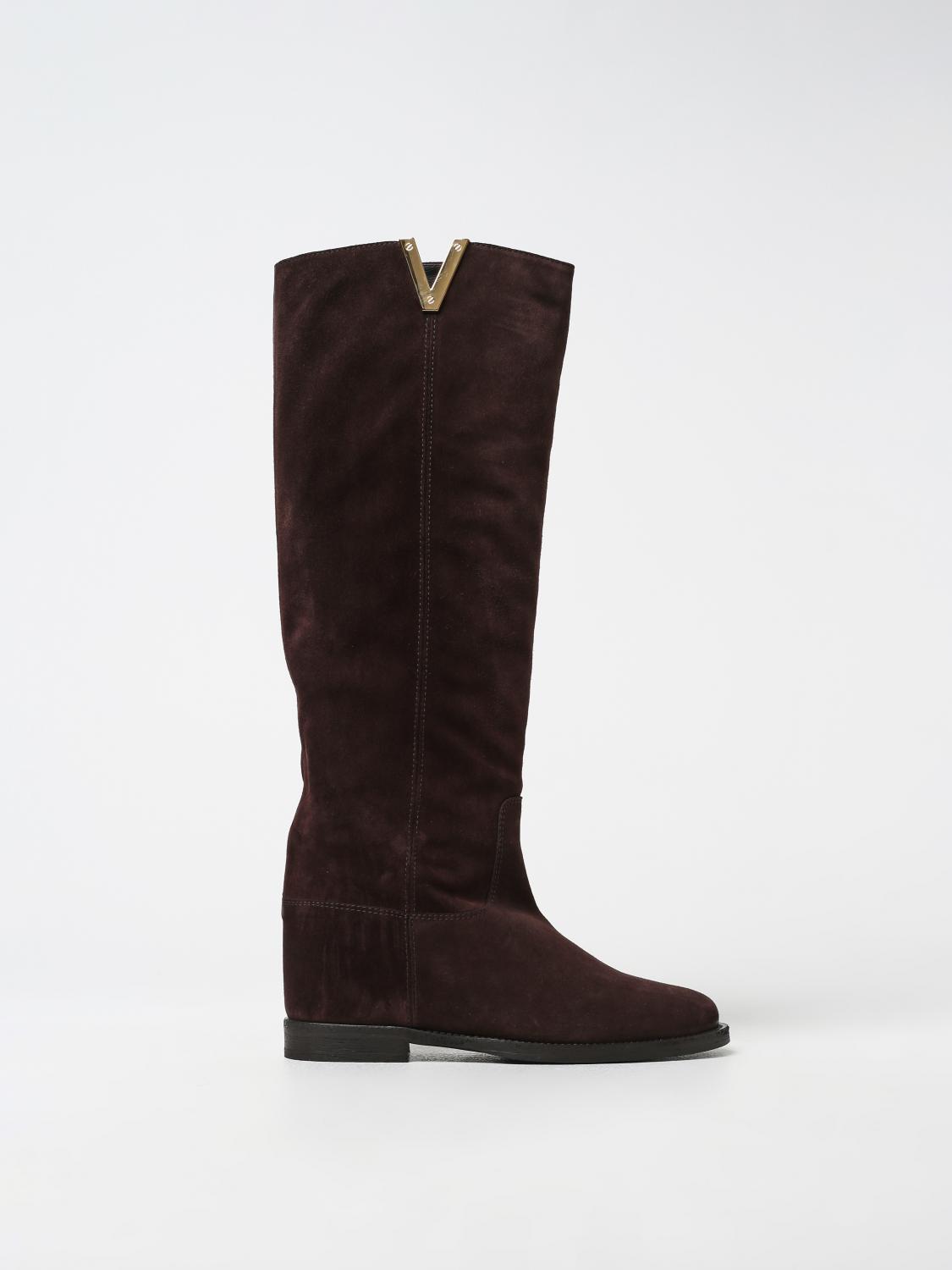 Shop Via Roma 15 Boots  Woman Color Brown In Braun