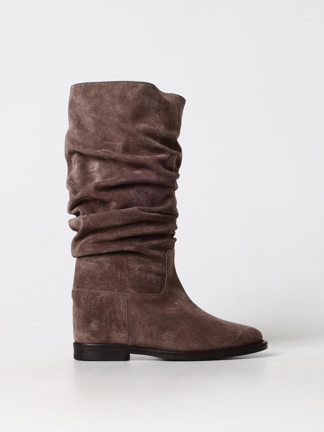 Shop Via Roma 15 Boots  Woman Color Brown In Braun