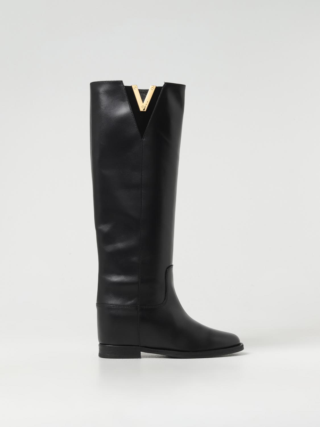 Shop Via Roma 15 Boots  Woman Color Black In Schwarz