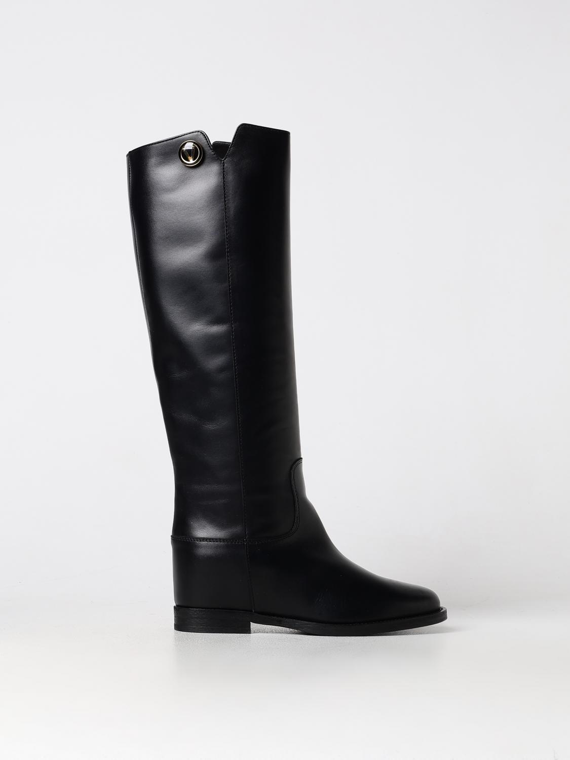 Shop Via Roma 15 Boots  Woman Color Black In Schwarz